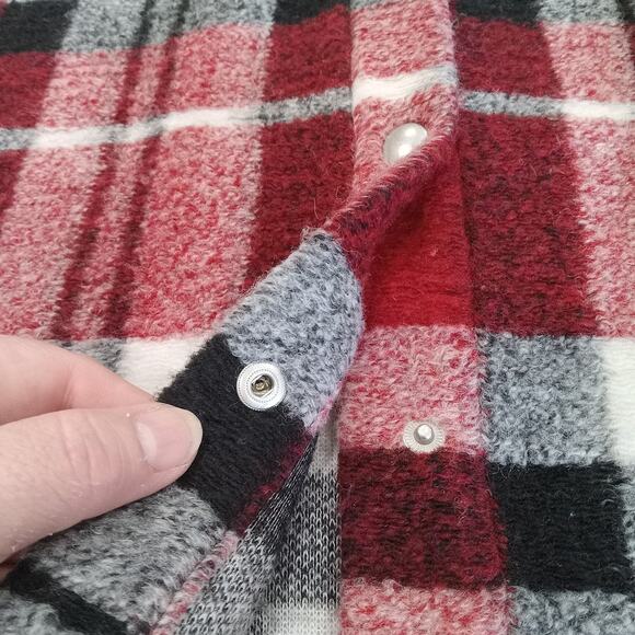 Zara Shacket Jacket Mens Womens Oversized Small Plaid Wool Blend Overshirt Cozy - Picture 14 of 14